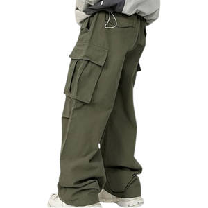 Factory OEM High Street Mid Waist <b>Oversized</b> Men's <b>Cargo</b> <b>Pant</b> Casual Trousers Breathable Eco-Friendly Loose <b>Pants</b> - Product Image 6