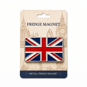 Aimants de réfrigérateur en métal personnalisés en gros avec design de drapeau émaillé, badge magnétique souvenir pour cadeaux promotionnels - Product Image 1