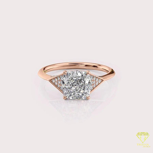 Anillo de compromiso de moissanita en oferta, joyería de lujo para mujeres y novias, accesorio de moda disponible con calidad y precio de exportación. - Product Image 5