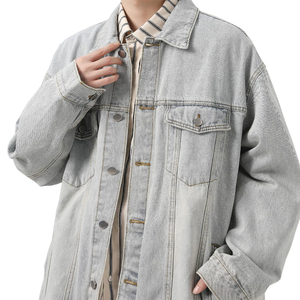 Veste d'hiver, meilleur fabricant de vestes en jean pour hommes, couleur unie, service OEM personnalisé, dernier style, veste en jean unie teinte pour hommes - Product Image 6