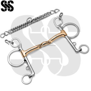 Bocado de Acero Inoxidable para Caballo, Bocado de Pelham con Cadena de Control de Doble Acción, Distribución de Presión Uniforme para Equinos - Product Image 2