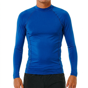 Camiseta de Manga Larga de Alta Calidad en Spandex/Poliéster para Hombre, Protección UV, Secado Rápido, Anti-Atrito, para Deportes y Fitness - Product Image 1
