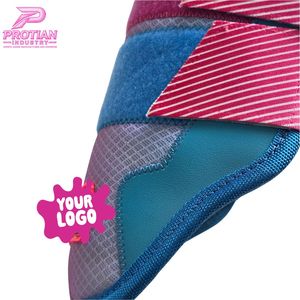 PROTIAN INDUSTRY Sport Elbow Guard Pink Blue Mesh Fabric Double Strap Adult Protective Gear Sublimation Print Custom Logo - Product Image 4