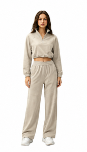 Autumn Winter Women Solid <b>Hoodie</b> Yoga Suit 2 Pcs Long Sleeve Sweatshirt High Waist Jogging Pants Casual Sports Fitness Quick Dry - Product Image 2