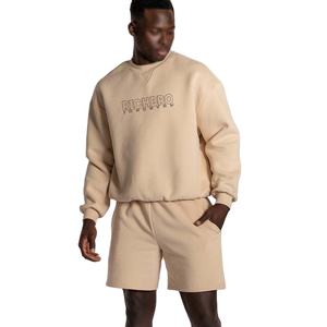 Conjuntos de pantalones cortos personalizados en blanco al por mayor, ropa de calle para hombre, Conjunto de sudadera y pantalones cortos para correr de 2 piezas, conjuntos de camisetas unisex - Product Image 5