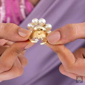 PRAO Oceanic Bague perle taille ajustable - Product Image 1