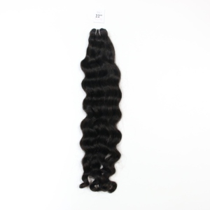 Cheveux humains vietnamiens colorés ondulés super double cheveux de luxe un donateur - Product Image 1