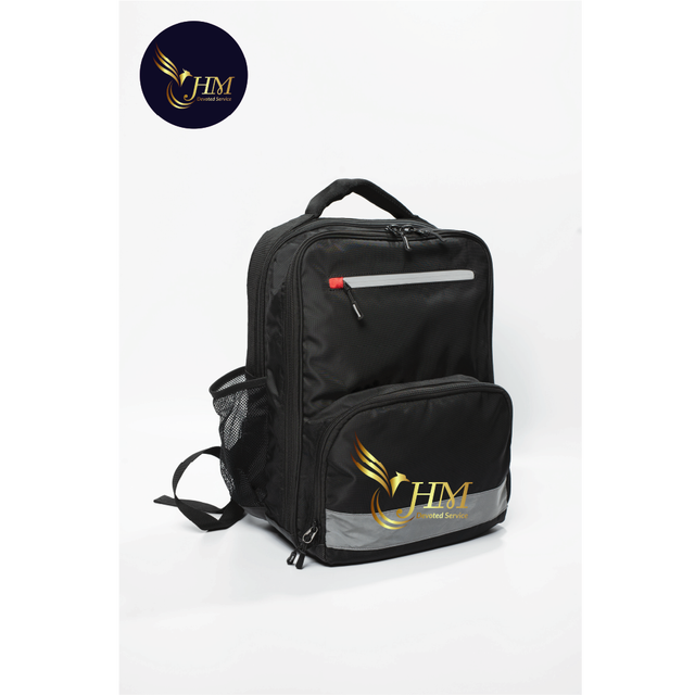 Vietnam's Classic Black Backpack Waterproof Travel Sports, School Bag with Zipper Closure