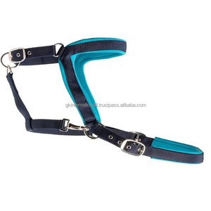 Licou classique de luxe de concepteur sur mesure doux rembourré confort supplémentaire en nylon licou de course de chevaux et corde de plomb assortie - Product Image 1