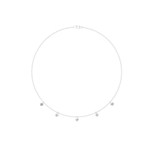 Collar de Moissanita de Corte Redondo con Engaste de Garra Vintage, Cadena de Eslabones de Plata de Ley y Oro Sólido de 10K/14K, Colgante para Hombre, Regalo - Product Image 1