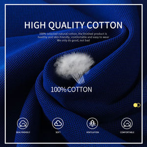 เสื้อโปโลชาย ผ้าฝ้าย 100% สกรีนโลโก้ ปักลาย  แบบเรียบ แขนสั้น รับผลิตแบบ OEM - Product Image 4
