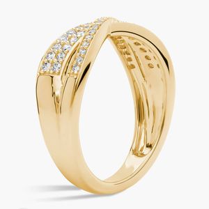 Anillo de Oro Amarillo de 14K con Diamante Cultivado en Laboratorio en Forma de Infinito - Product Image 5