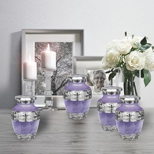 Executive Aluminum <b>Keepsake</b> <b>Memorial</b> Cremation Urn Ash Tribute Holder Featuring Artistic Premium Surface And Lid Design - Product Image 4