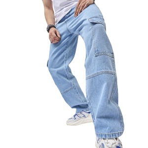 Pantalones Cargo para Hombre, Color Azul Claro, Ligeros, Casuales, de Alta Calidad, a la Moda, Resistentes al Viento, Ideales para Uso Diario - Product Image 2