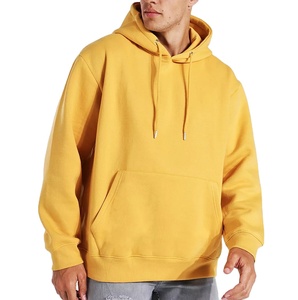 OEM personnalisé hommes sweat à capuche surdimensionné respirant pull décontracté couleur unie sweat à capuche surdimensionné pour homme - Product Image 1