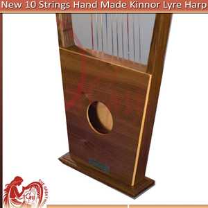 Arpa Lírica de 10 Cuerdas Hecha a Mano en Madera de Palisandro, Instrumento Musical King David (Estuche, Llave, Cuerdas Adicionales) - Product Image 3