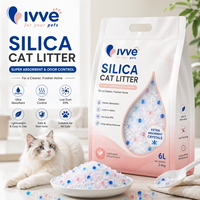 Kristal Silika Gel Pasir Kucing Super Menyerap Deodoran Kuat Rendah Debu OEM Grosir Pabrik