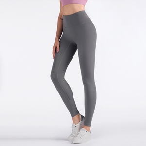 Nouvel ensemble de yoga 2025 pour femme : Legging et brassière de sport sans couture, taille haute, effet ventre plat, en maille unie, longueur intégrale, pour la gym et le fitness - Product Image 2
