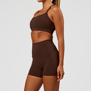 Conjunto Deportivo para Mujer, Top Deportivo con Tirantes Finos y Cuello Cuadrado, Color Sólido, Transpirable y Absorbente de Sudor, para Yoga y Fitness - Product Image 3