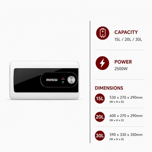 Vietnamese Factory Wholesales Price 30 Liter Plastic Slim Electric Storage Water <b>Heater</b> for Household Hotel Use Rossi Sola 7 - Product Image 3