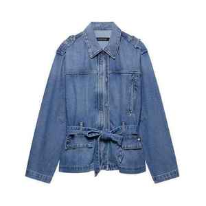 Wholesale High Quality Women's Solid Winter Denim Jacket Customizable Eco-Friendly Breathable Windproof 100% Cotton Casual - Product Image 1