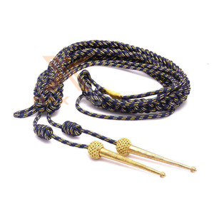 Aiguillettes en fil tressé pour décoration d'épaule, cordon tressé, ornement pour vêtement formel, garniture décorative pour vêtements, vente en gros usine - Product Image 2
