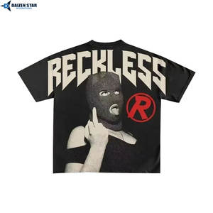 T-shirts à manches courtes pour hommes, mélange polyester/coton, écologiques, séchage rapide, respirants, coupe ample, impression sérigraphique, OEM, personnalisables - Product Image 4