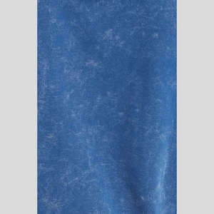 Sudadera con capucha de forro polar azul personalizada con efecto acid wash, bolsillo frontal, capucha con cordón, estilo casual urbano, oversize. - Product Image 6