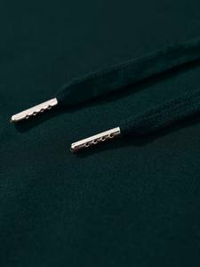 Sweat à capuche polaire uni respirant pour homme avec cordon de serrage et poche, imprimé sérigraphié – Collection Hiver Tendance - Product Image 3