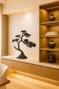 Escultura de Bonsái de Hierro Khang Hung Phat, Soldadura con Impresión Digital, Forma Irregular, Decoración Artística para el Hogar - Product Image 6
