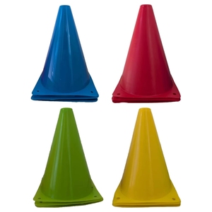 Cônes en plastique hauts et résistants pour l'entraînement au football en extérieur, cônes sportifs en plastique haute durabilité, cônes d'entraînement sur terrain pour les académies sportives - Product Image 5