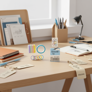 Nastro adesivo ILAN 6mmx5M 5 pezzi colori macaron per etichettatura - Product Image 1