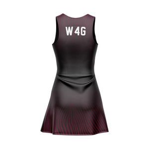 Personalized Women's Striped Printed Tennis Dress Sleeveless Quick Dry Sublimated Printed Front Logo Women's Golf Wear <b>Skirts</b> - Product Image 5