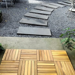 High Quality Modern Waterproof Square Interlocking DUAL LOCK Outdoor <b>Deck</b> Tiles for Garden Terrace Balcony Backyard Walkway - Product Image 5