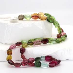 ลูกปัดทัวร์มาลีนสีชมพูทรงหยดน้ำขนาด 9x7 มม. 11x8 มม. สำหรับทำเครื่องประดับ สร้อยข้อมือ สร้อยคอ DIY - Product Image 1