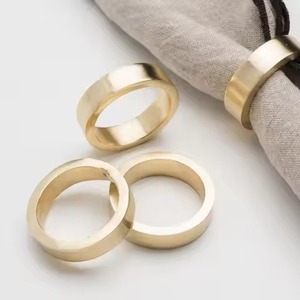 Ensemble d'anneaux de serviette décoratifs en métal – Accent élégant pour la table lors de dîners formels, réceptions de mariage, hôtels et événements - Product Image 5