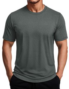 Camiseta Deportiva de Secado Rápido para Hombre con Logotipo Personalizado, al por Mayor, de Poliéster Transpirable, que Absorbe la Humedad, con Cuello Redondo, Atlética - Product Image 3