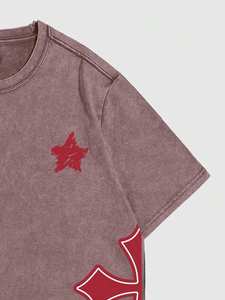 Camisetas Retro OEM 100% Algodón Grueso para Hombre, con Logotipo Serigrafiado, Estilo Urbano, Lavado Ácido, Vintage, Lisas - Product Image 3