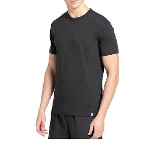 T-shirt Homme Noir Uni 100% Coton Qualité Luxe Coupe Ample Oversize Hip Hop Logo Personnalisé - Product Image 4