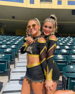 ชุดยูนิฟอร์มเชียร์ลีดเดอร์มืออาชีพสำหรับผู้ใหญ่คอลเลคชั่น2025พร้อมด้วยดีไซน์ประกายพิมพ์ลาย - Product Image 5