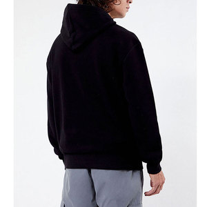 Sweat-shirt à capuche oversize pour homme noir, imprimé 'Peace Stop Wars', style streetwear, pour l'automne, en molleton bouclette, avec poche, sérigraphie - Product Image 2