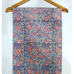 Tela de Algodón Cambray Estampada a Bloques 60x60, Tela de Algodón con Estampado Tradicional Jaipuri - Product Image 1