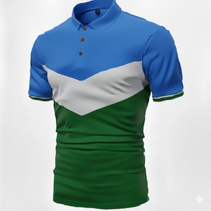 Men’s <b>Classic</b> Casual Polo Shirt Short Sleeve Cotton Blend Summer Slim Fit Comfortable Daily Wear Top - Product Image 6