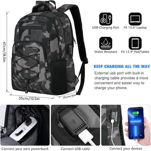 Mochila Escolar con Estampado de Camuflaje, Mochila Personalizada Barata, Impermeable, de 600D, para Niñas, Mochila Casual para Libros, para Niños - Product Image 3