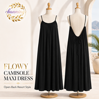 Robes d'été pour femmes 2026 – Robes longues dos nu à fines bretelles, idéales pour la plage et les vacances, parfaits comme cache-maillot de bain