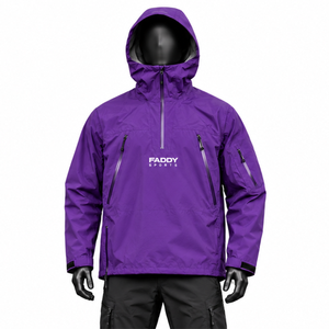Veste de ski imperméable personnalisée, coupe-vent demi-zip respirant pour sports de neige en extérieur, coque extérieure, logo OEM, vente en gros, équipement pour hommes - Product Image 1