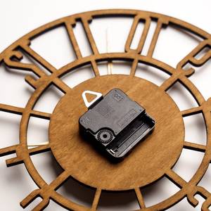 Reloj de Madera Hecho a Mano, Decoración de Pared con Reloj de Madera, Reloj de Pared Grande de Madera, Reloj de Pared de Madera con Números, Reloj de Pared de Madera - Product Image 2