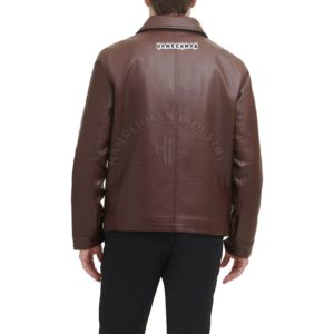 Chaqueta de Cuero para Hombre de Talla Grande, Material de Calidad, Colección de Invierno, Chaqueta de Cuero Puro, Cálida - Product Image 2