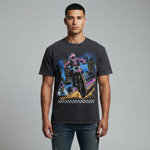 Camiseta personalizada 100% algodón jersey con estampado gráfico, nueva camiseta de manga corta estilo vintage a la moda para unisex, cómoda para usar en verano. - Product Image 4