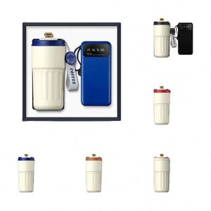 Special Christmas Promo <b>Gift</b> Stainless Steel Mug Capsule Umbrella Foldable Fan <b>Gift</b> Set <b>for</b> Guests - Product Image 5